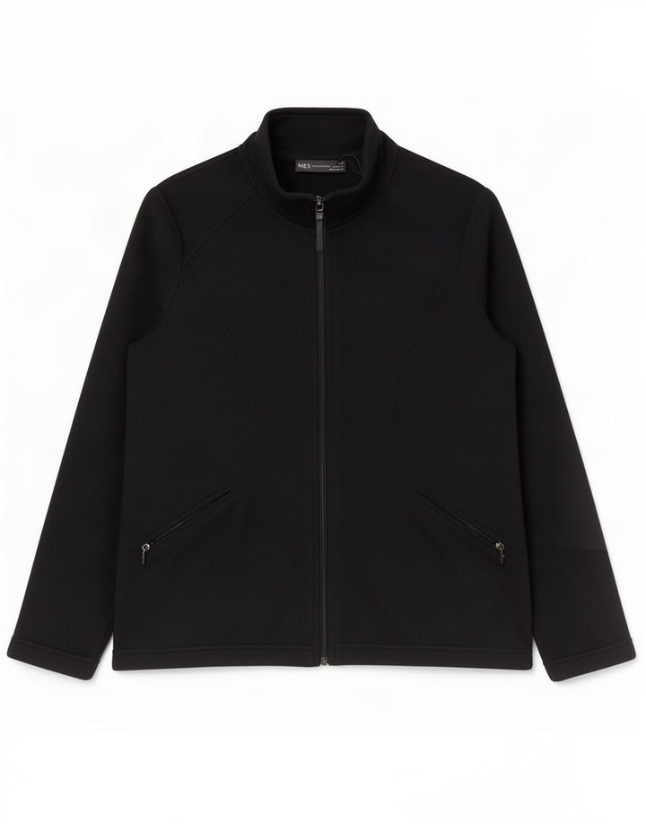 Marks & Spencer Γυναικείο Fleece Jacket UK 14 Medium Black Polyester