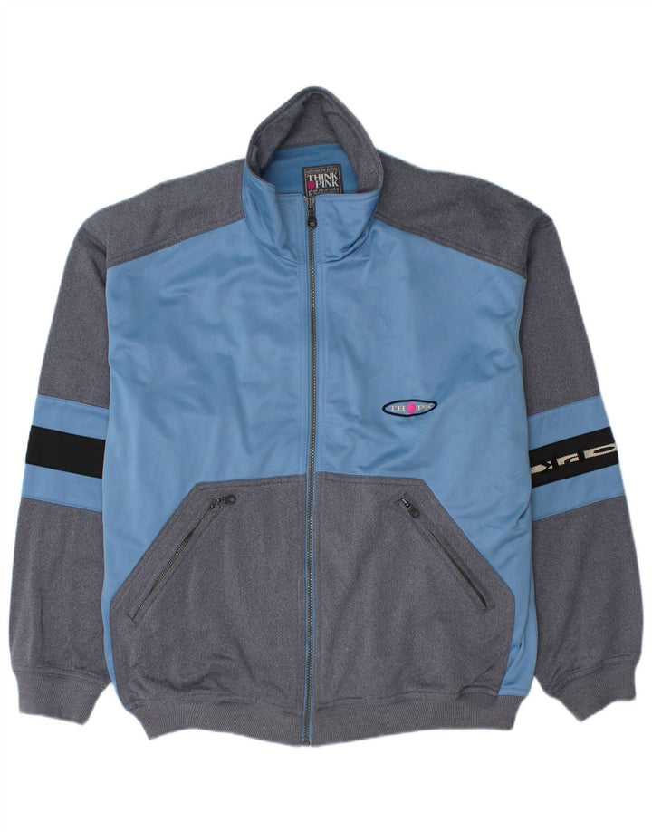 Think Pink Ανδρική αθλητική φόρμα Top Jacket Large Blue Colourblock