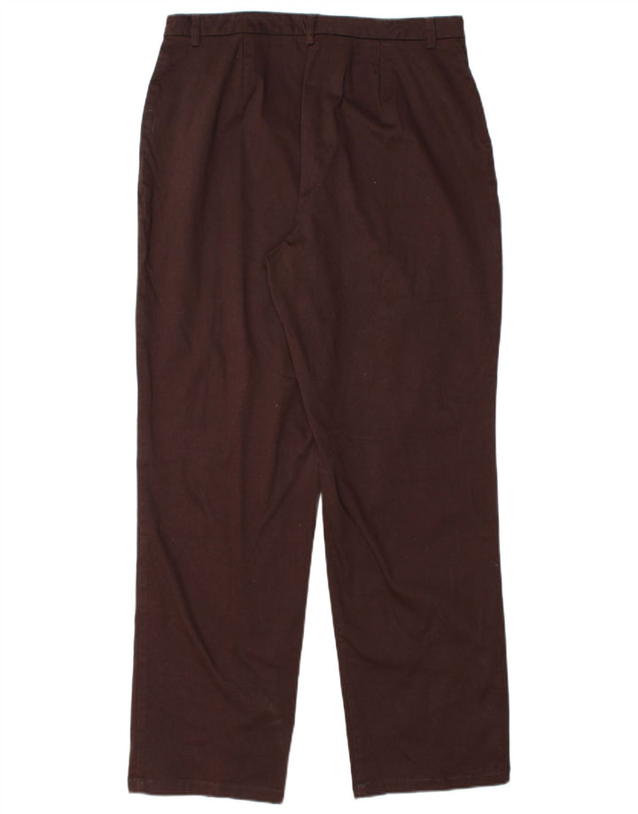 EDDIE BAUER Γυναικείο ίσιο παντελόνι Chino US 12 μεγάλο W32 L30 καφέ