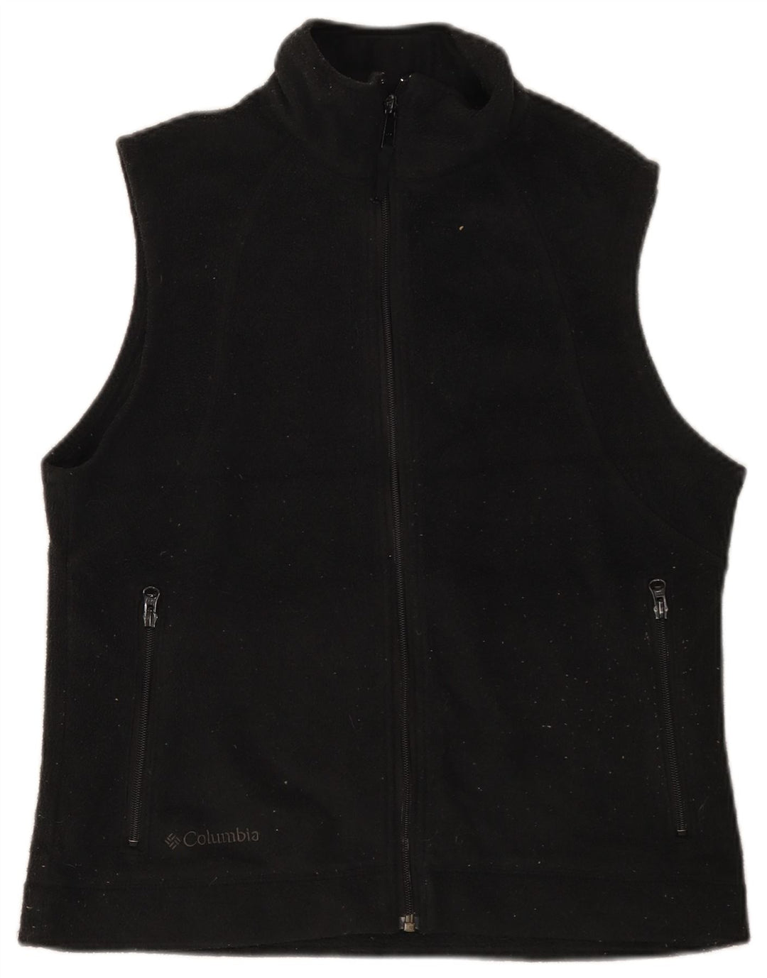 COLUMBIA Γυναικείο Fleece Gilet UK 14 Medium Black Polyester