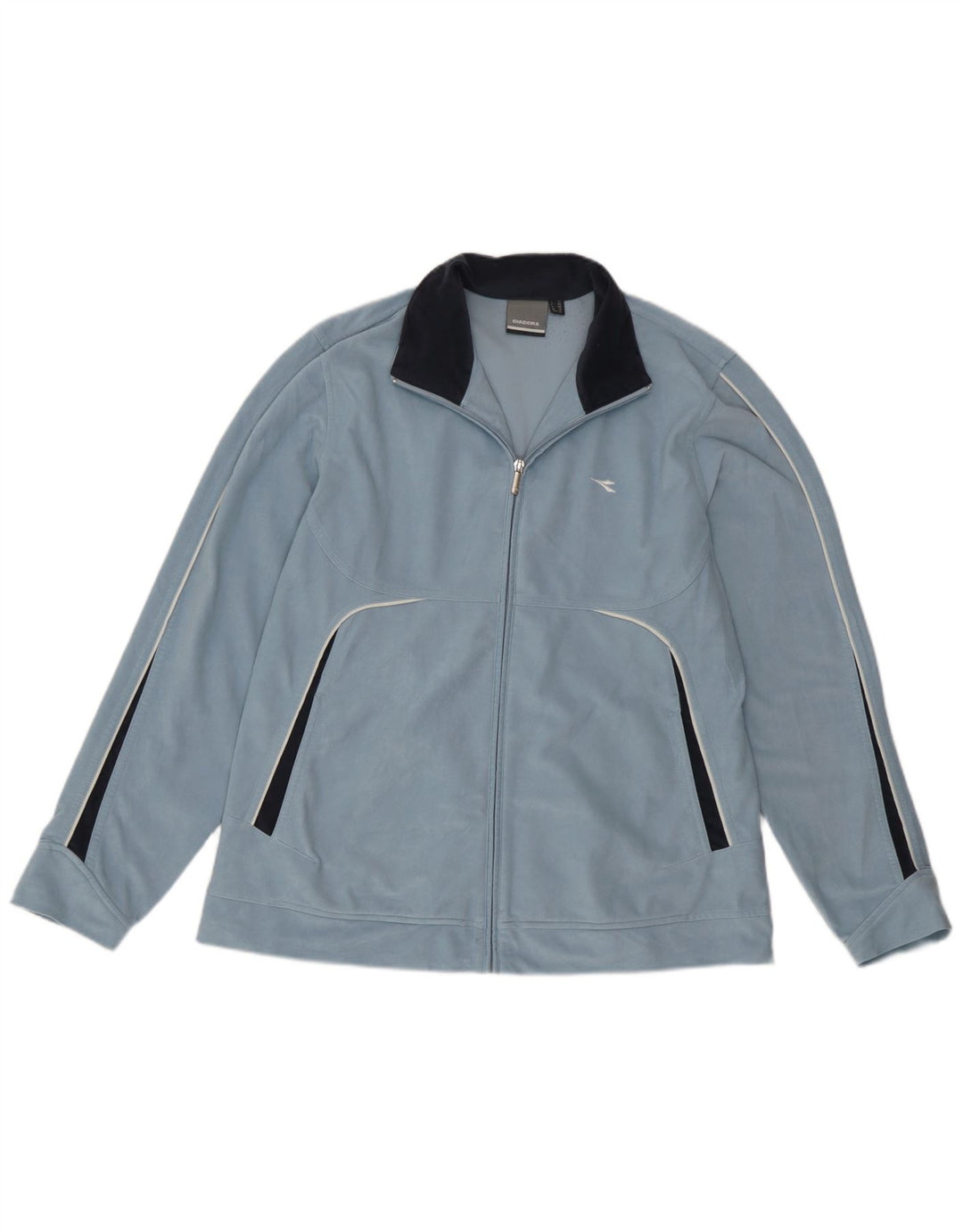 Γυναικεία αθλητική φόρμα Diadora Top Jacket UK 14 Large Blue Colorblock Polyester