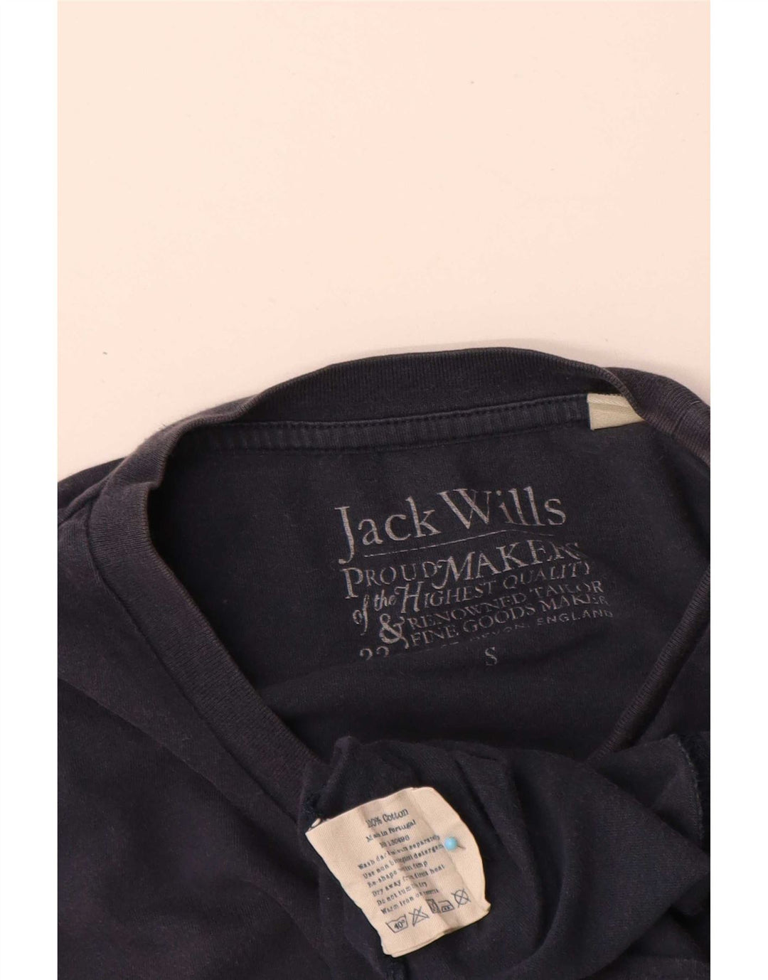 Jack Wills Ανδρικό T-Shirt Top Small Navy Blue