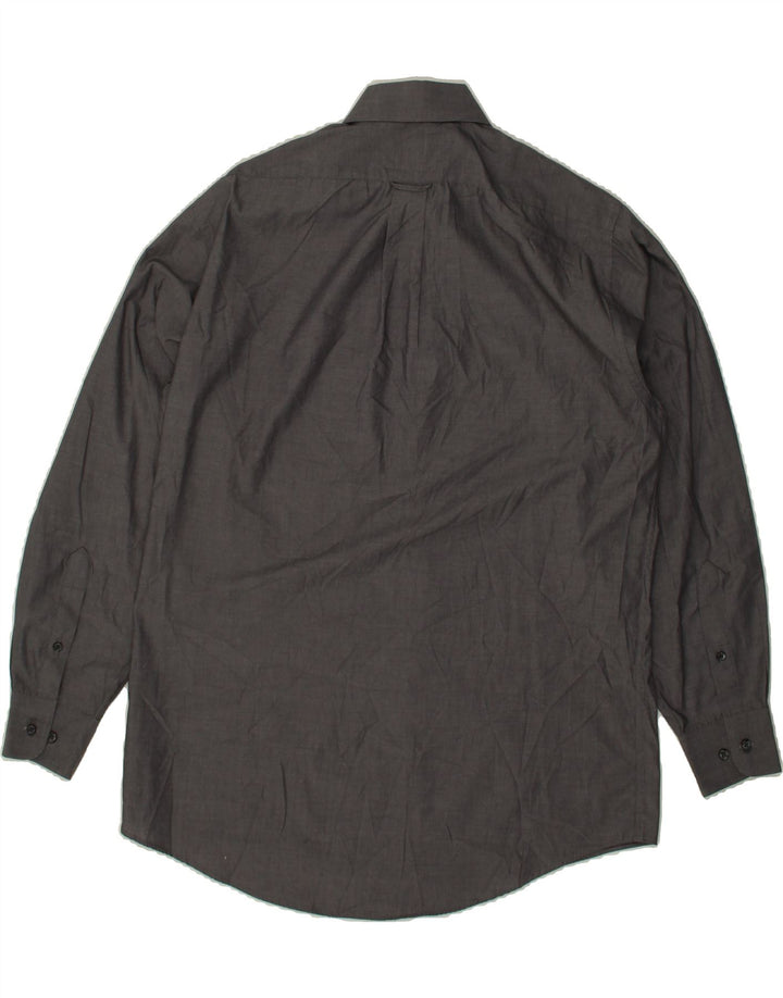 DOCKERS Mens No Iron Shirt Size 15 1/2 Medium Grey Cotton Vintage Dockers and Second-Hand Dockers from Messina Hembry 