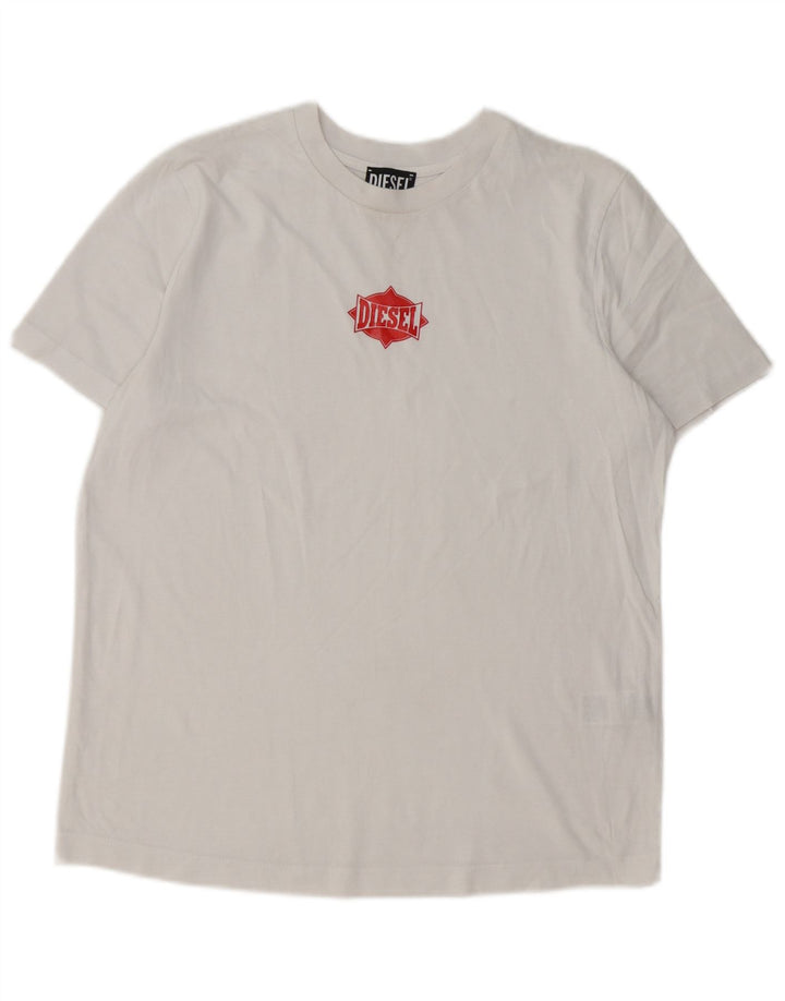 Diesel Boys Graphic T-Shirt Top 13-14 Years Large White