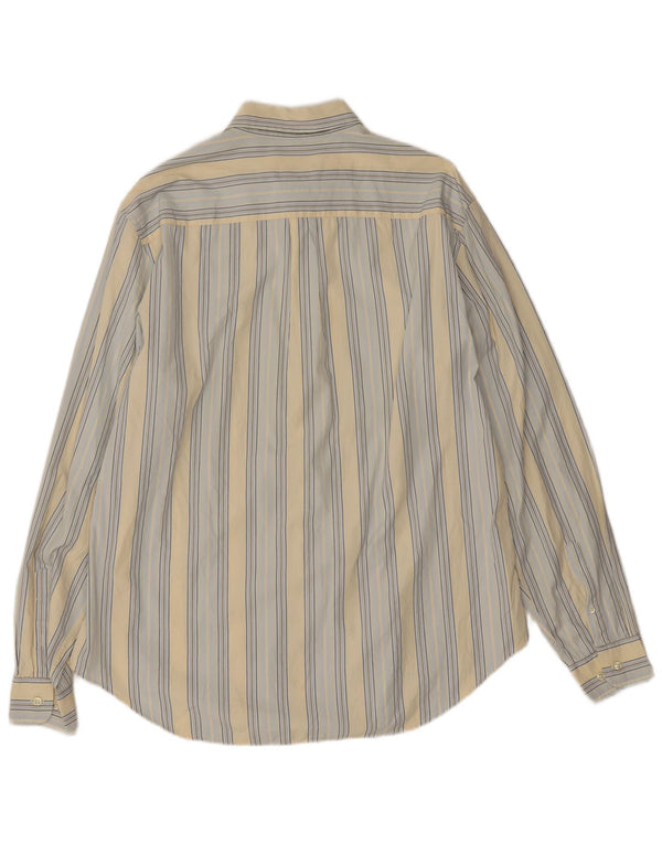 Ανδρικό πουκάμισο Massimo Dutti EU 44 XS κίτρινο ριγέ
