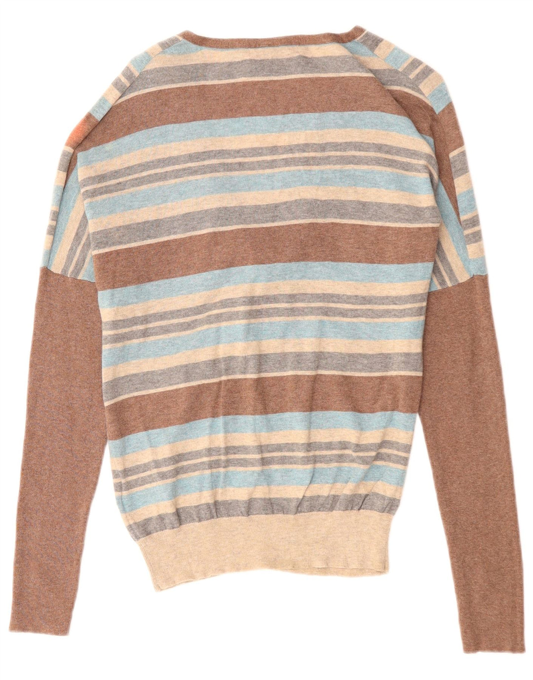 MONSOON Γυναικείο πουλόβερ με λαιμόκοψη με V λαιμόκοψη UK 12 μεσαία πολύχρωμα ριγέ