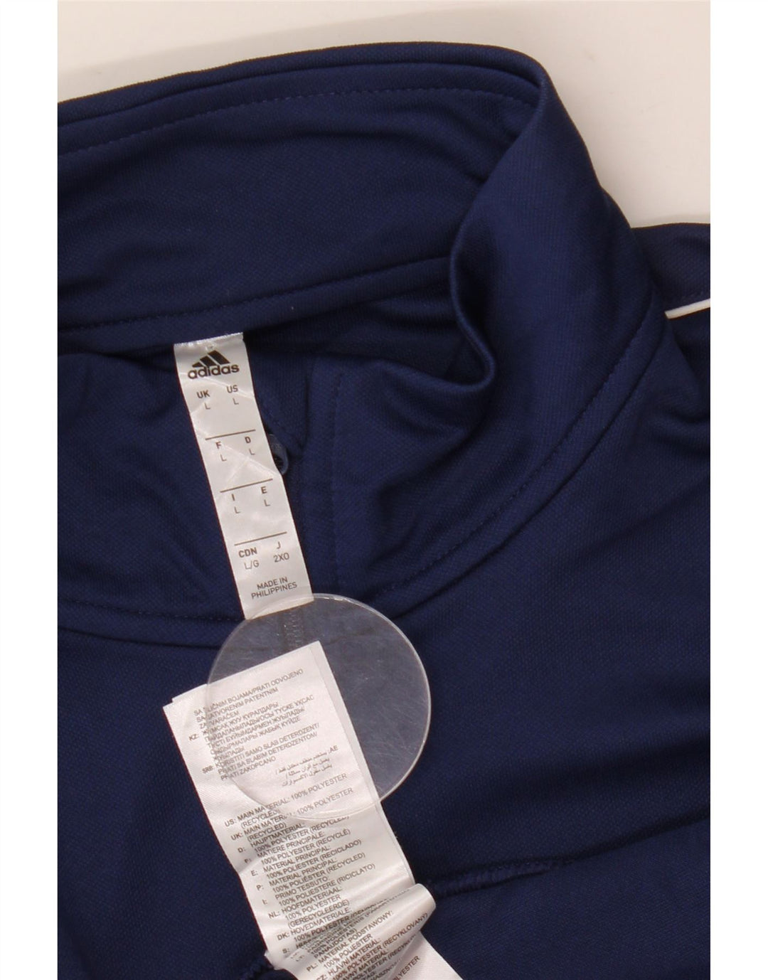 Adidas Ανδρική φόρμα πουλόβερ με φερμουάρ Aeroready Top Large Navy Blue