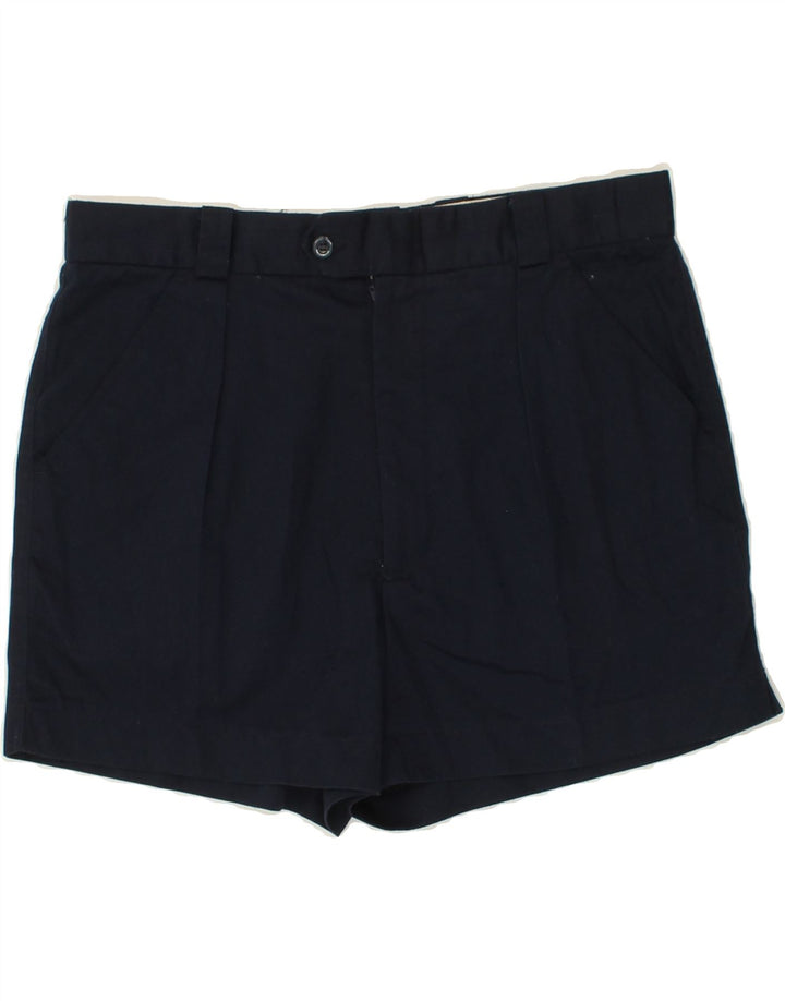 VINTAGE Womens Pegged Chino Shorts IT 50 XL W32 Navy Blue Polyester Vintage Vintage and Second-Hand Vintage from Messina Hembry 