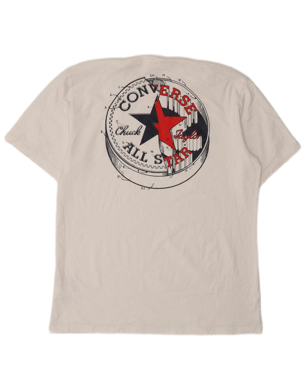 Ανδρικό μπλουζάκι Converse Chuck Taylor Graphic T-Shirt Top Μεσαίο λευκό βαμβακερό