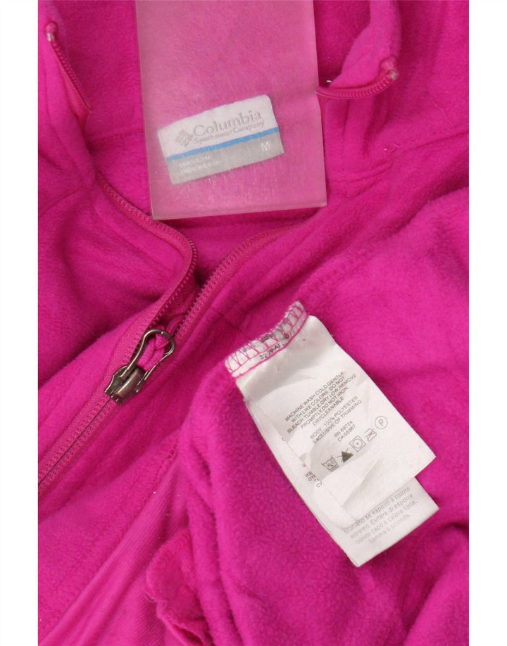 Columbia Γυναικείο Fleece Jacket UK 14 Medium Pink Polyester