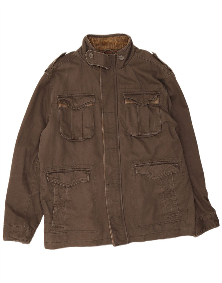 Ανδρικό Utility Μπουφάν Fat Face UK 42 XL Καφέ Βαμβακερό