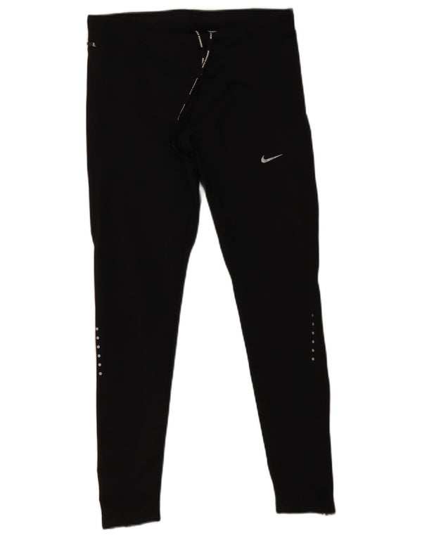 Γυναικεία κολάν Nike Dri Fit UK 12 μεσαίου μαύρου πολυεστέρα