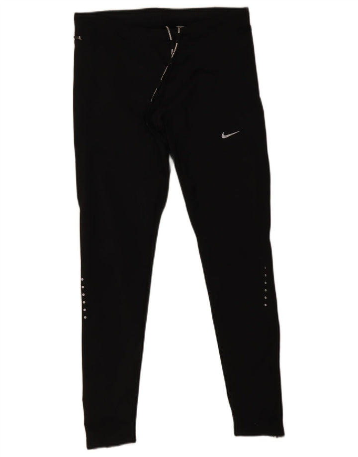 Γυναικεία κολάν Nike Dri Fit UK 12 μεσαίου μαύρου πολυεστέρα
