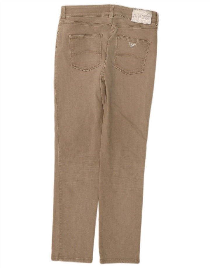 Armani Γυναικείο Slim Jeans W30 L28 Beige Βαμβακερό