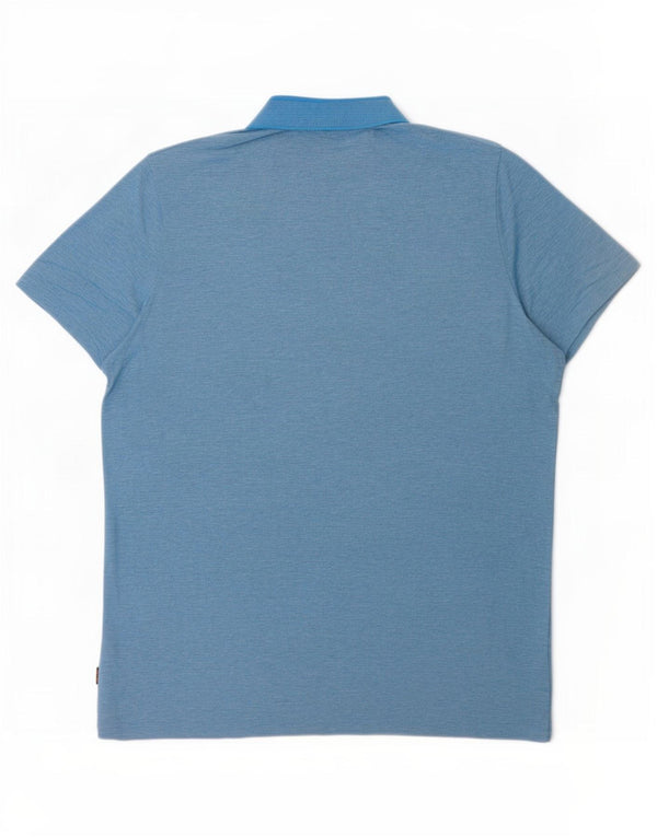 Hugo Boss Mens Polo Shirt 2XL Blue Cotton