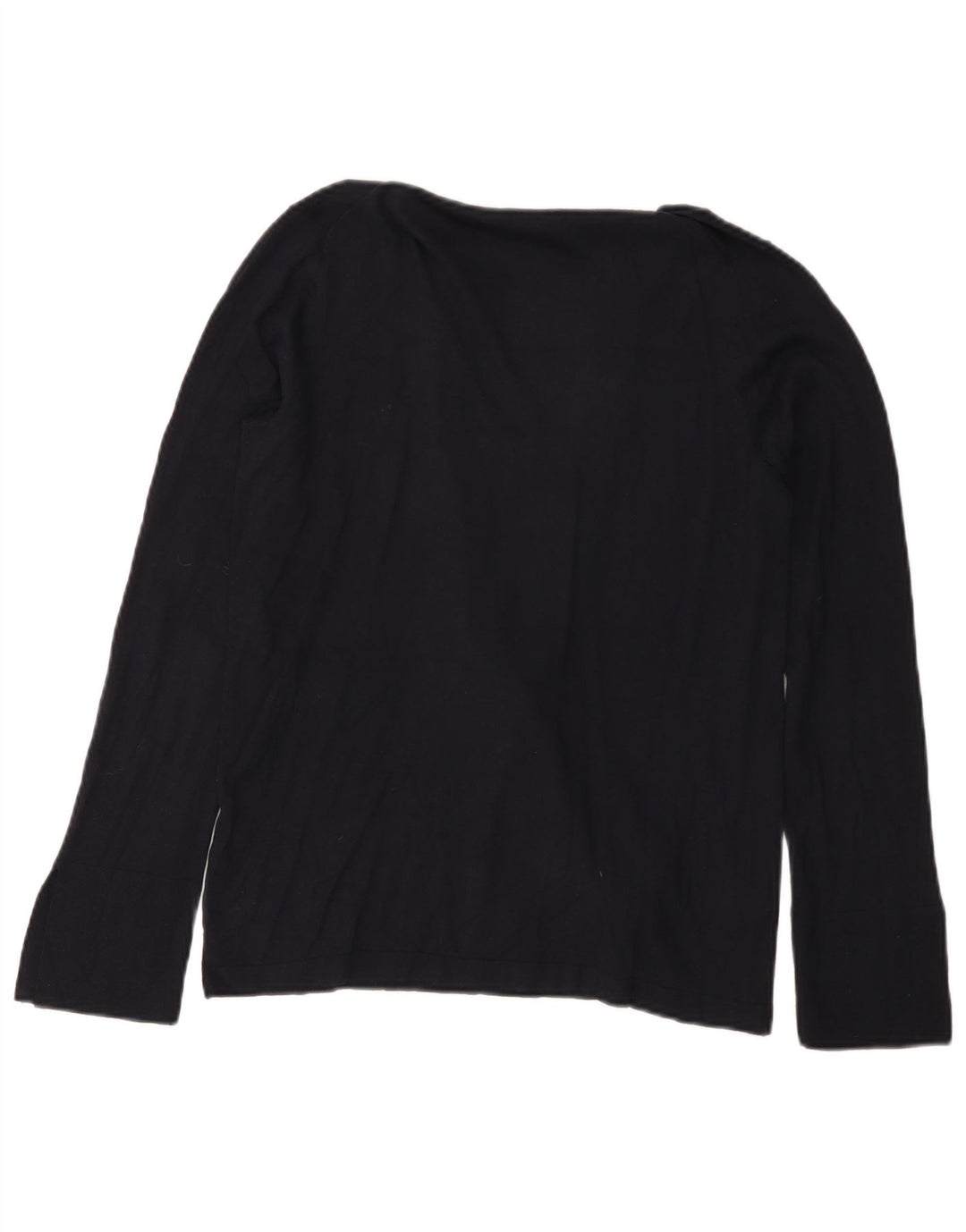 Massimo Dutti Γυναικείο πουλόβερ με σάλι με λαιμόκοψη UK 12 Medium Navy Blue