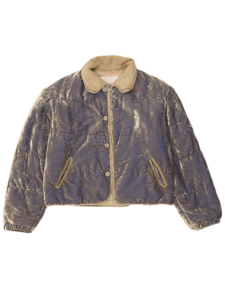 Cipriani Γυναικείο βελούδινο μπουφάν IT 42 Medium Blue