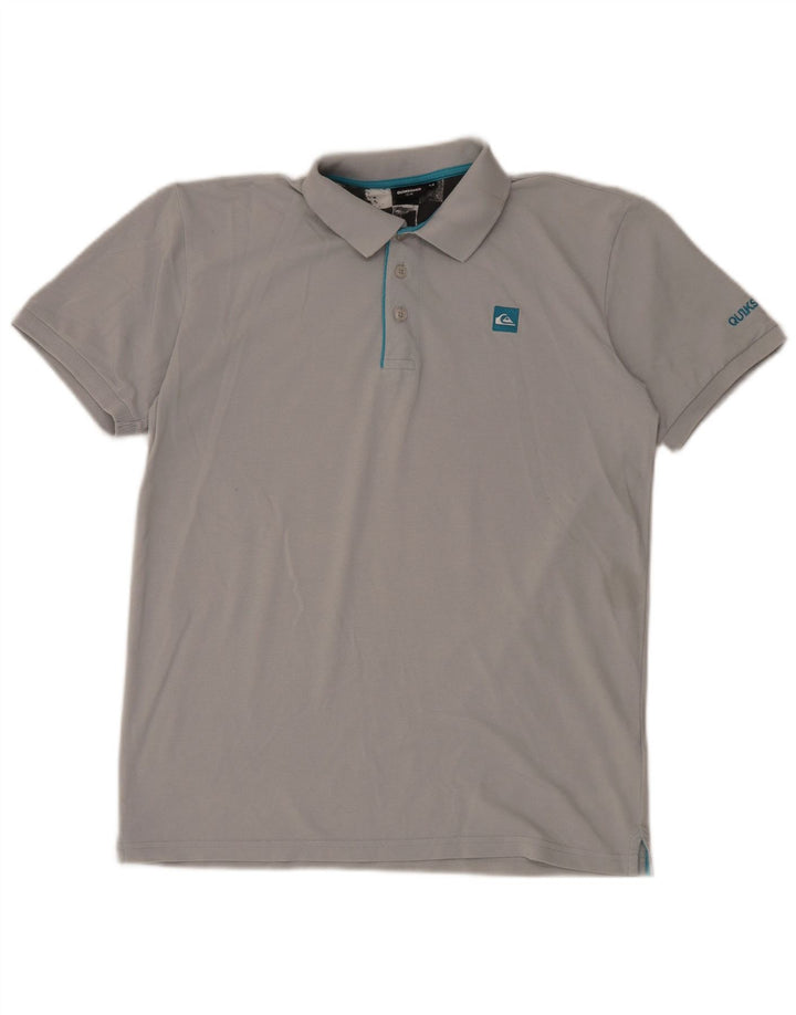 Ανδρικό πουκάμισο πόλο Quiksilver Slim Fit, μεσαίο γκρι βαμβακερό