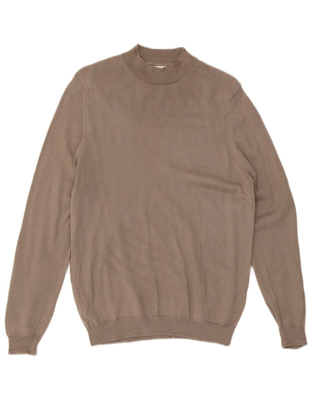Zara Γυναικείο πουλόβερ με λαιμόκοψη UK 14 Medium Brown