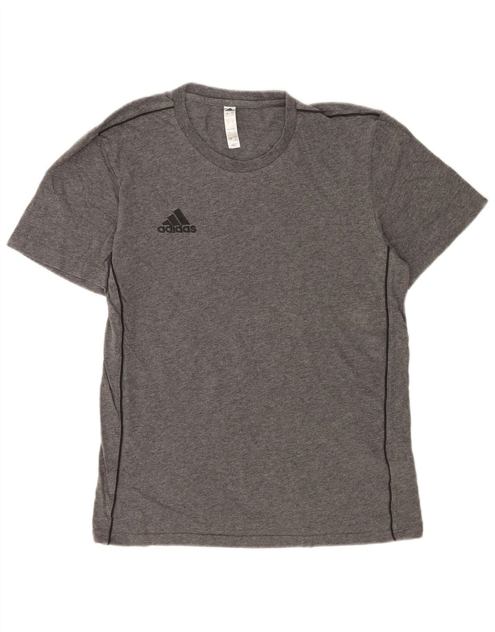 Ανδρικό T-Shirt Adidas Top Μικρό γκρι βαμβακερό