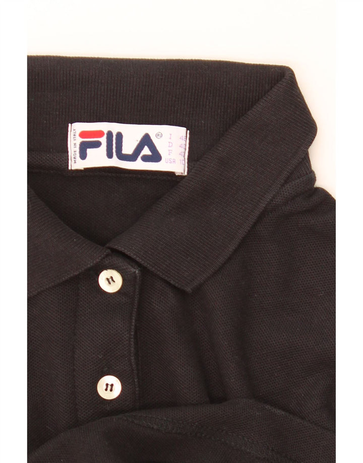 Fila Γυναικείο Crop Polo Shirt IT 46 Large Μαύρο