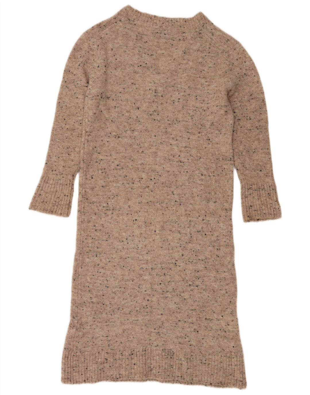 Massimo Dutti Γυναικείο μακρυμάνικο φόρεμα UK 10 Small Grey Flecked