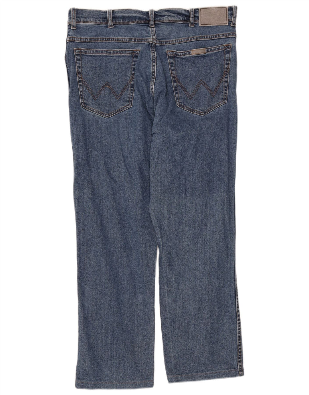 WRANGLER Mens Straight Jeans W36 L27 Blue Cotton