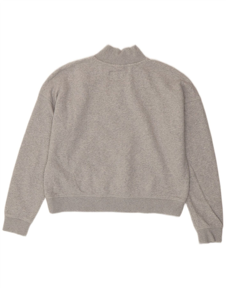 Jack Wills Γυναικείο Γραφικό Φούτερ Jumper UK 12 Medium Grey