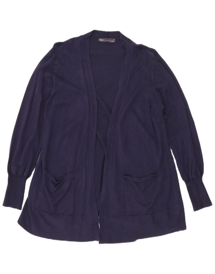 Marks & Spencer Γυναικείο πουλόβερ Longline Cardigan Μεσαίο Navy Blue
