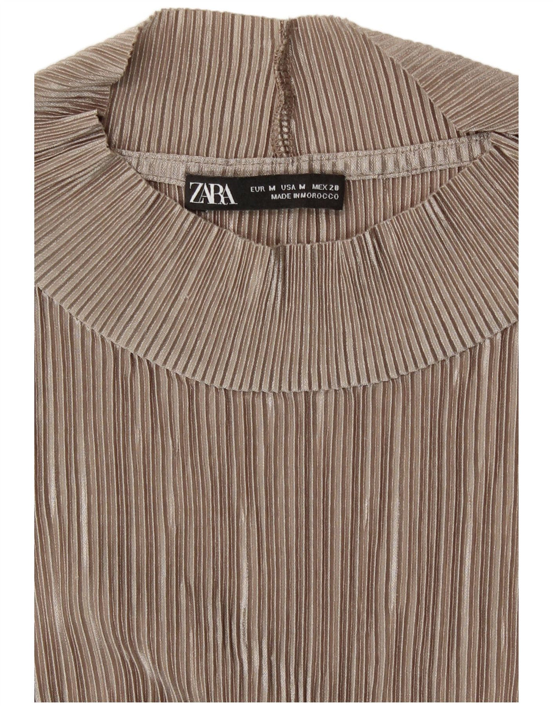 Zara Γυναικεία Μπλούζα Τοπ UK 14 Medium Beige