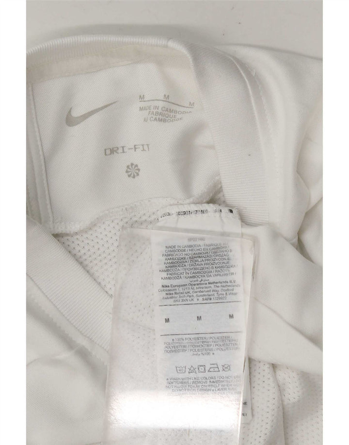 Ανδρικό T-Shirt Nike Dri Fit Τοπ μεσαίου λευκού χρώματος πολυεστέρας