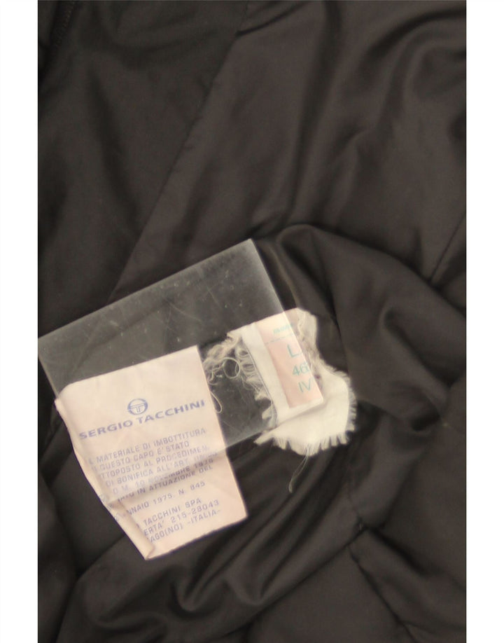 Sergio Tacchini Γυναικείο μπουφάν με κουκούλα IT 46 Large Μαύρο