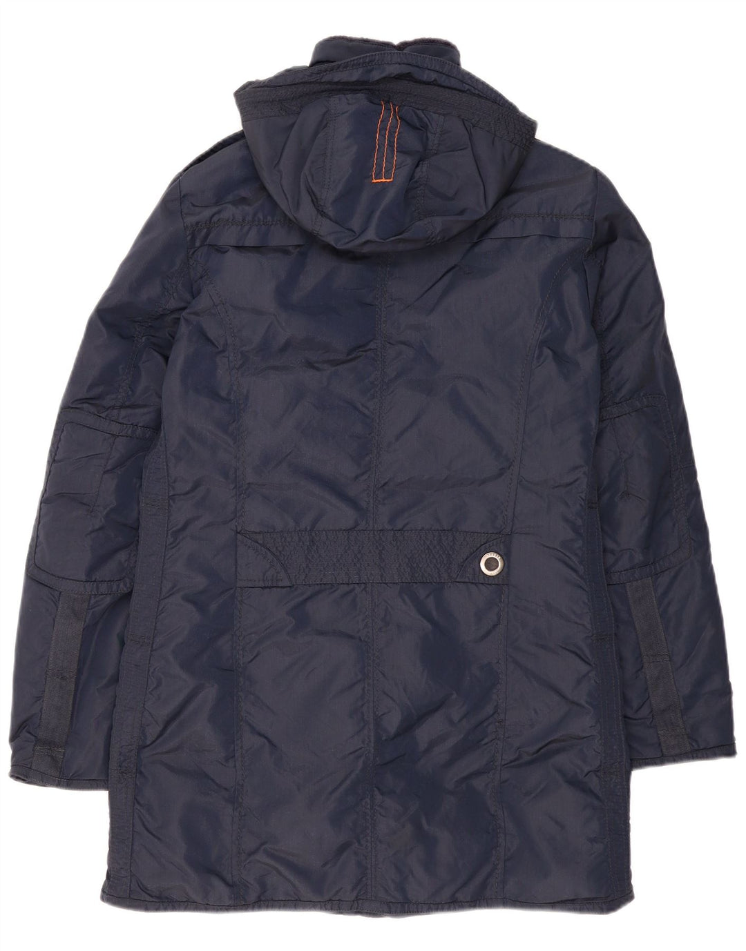 Dekker Ανδρικό παλτό με κουκούλα με επένδυση UK 36 Small Navy Blue Polyamide