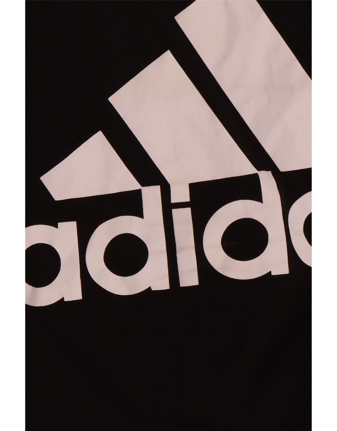 Γυναικείο γραφικό μπλουζάκι ADIDAS Top UK 16/18 μεγάλο μαύρο βαμβακερό