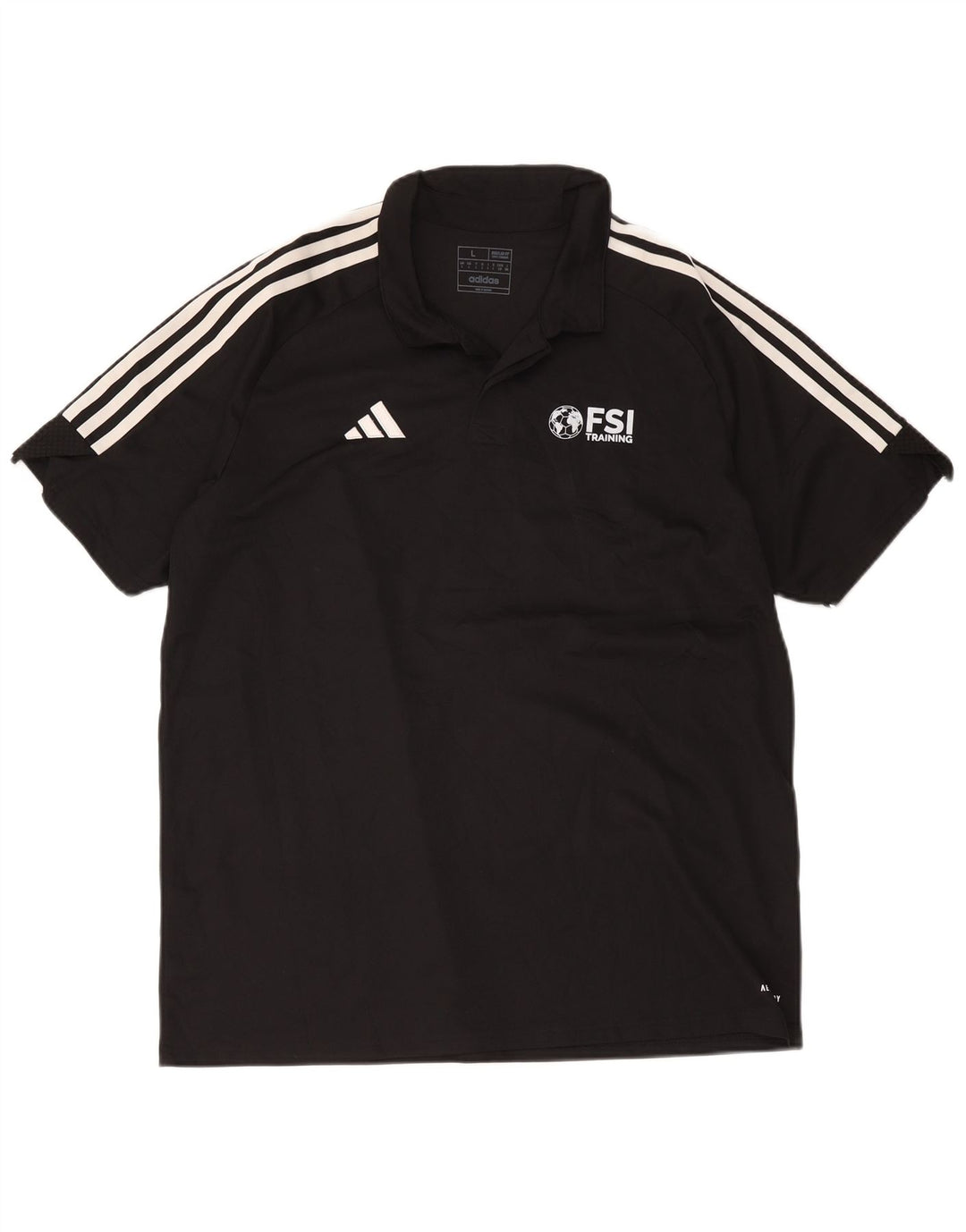 Adidas Ανδρικό πουκάμισο Aeroready Graphic Regular Fit Polo μεγάλο μαύρο πολυεστέρα