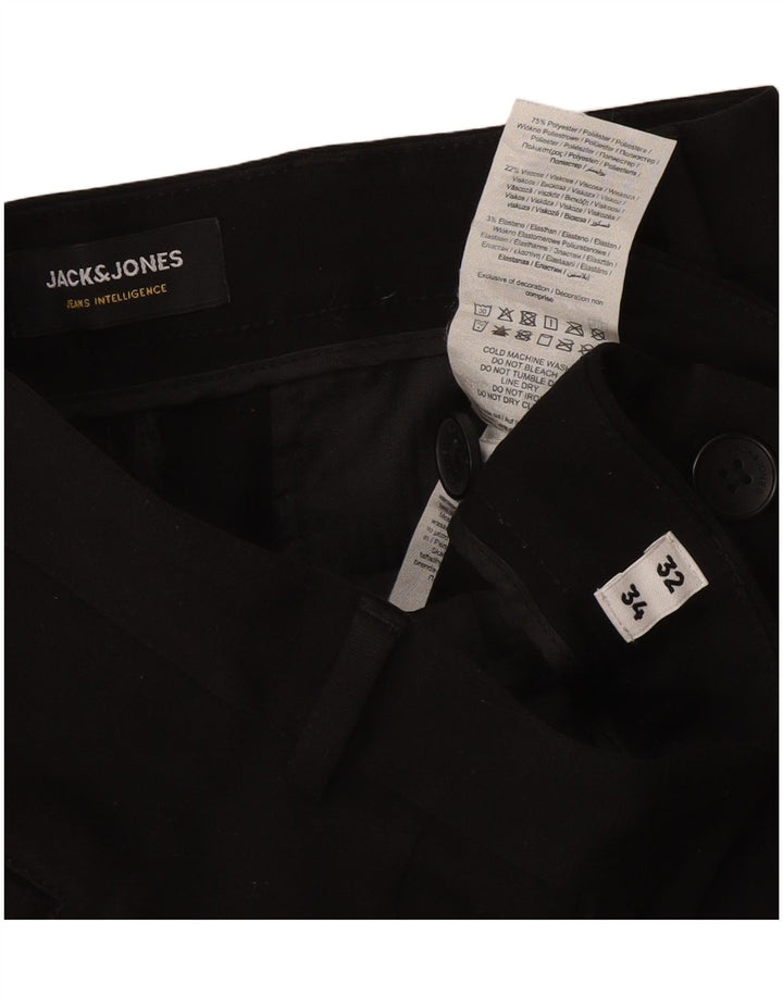 Jack & Jones Γυναικείο παντελόνι Chino Marco Slim W32 L34 Μαύρο πολυεστέρα