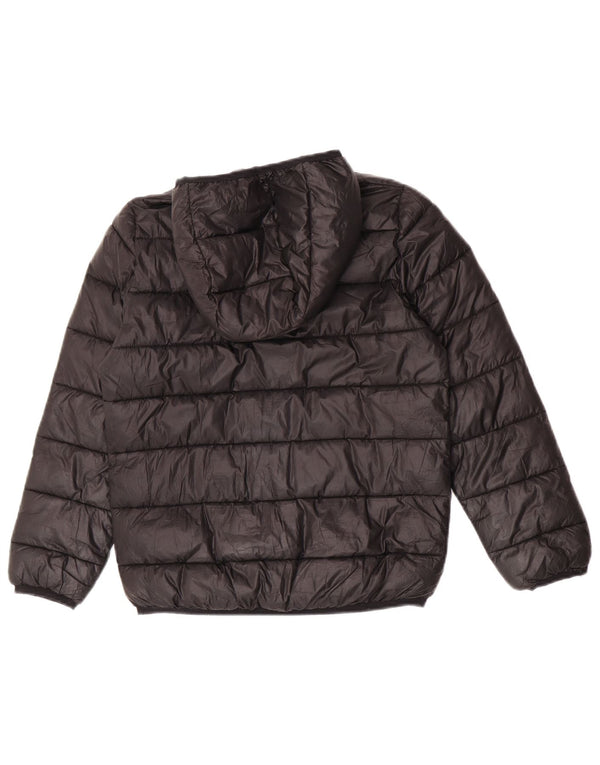 Μπουφάν Champion Boys Hooded Podded Jacket 9-10 Years Medium Black Polyester