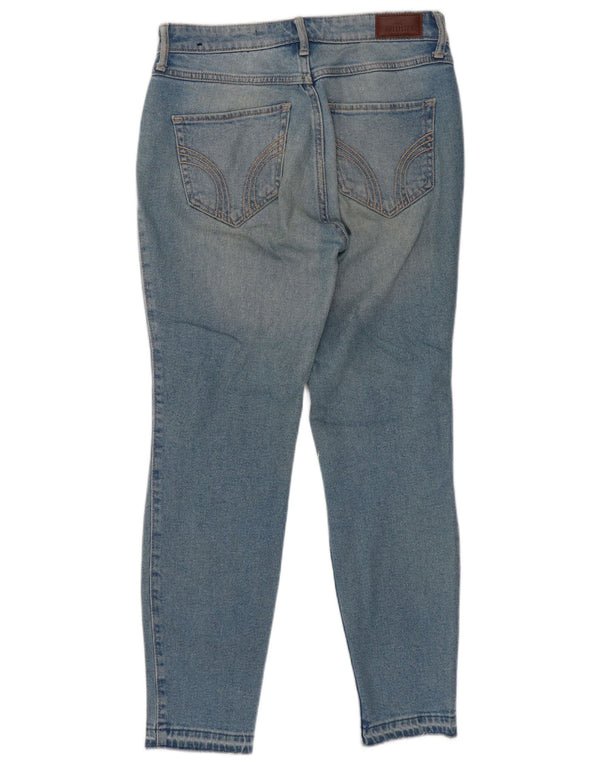 Hollister Γυναικεία ψηλόμεσα Crop Skinny Jeans US 5 Small W27 L26 Blue Cotton