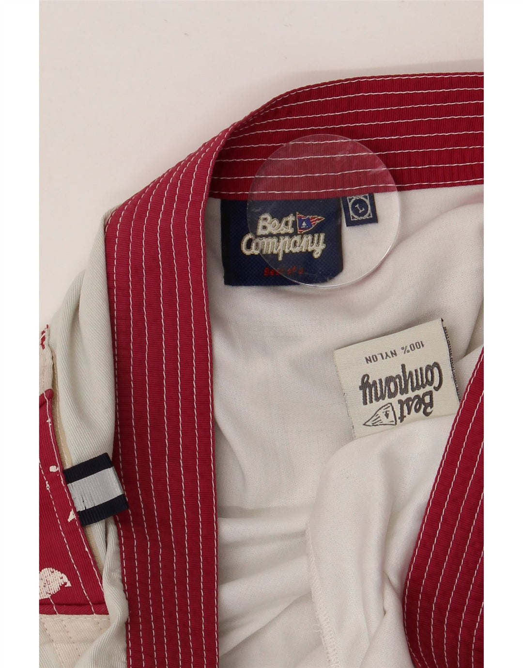 BEST COMPANY Ανδρικό σορτς κολύμβησης μεγάλο λευκό φλοράλ νάιλον