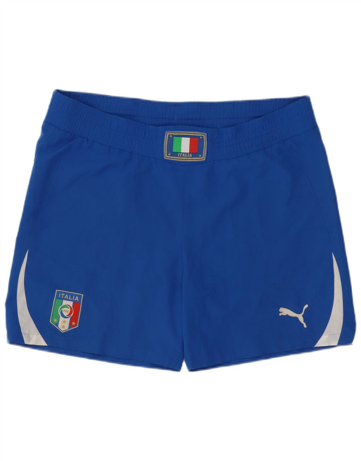 Puma Mens Italia Graphic αθλητικό σορτς μεγάλο μπλε πολυεστέρα