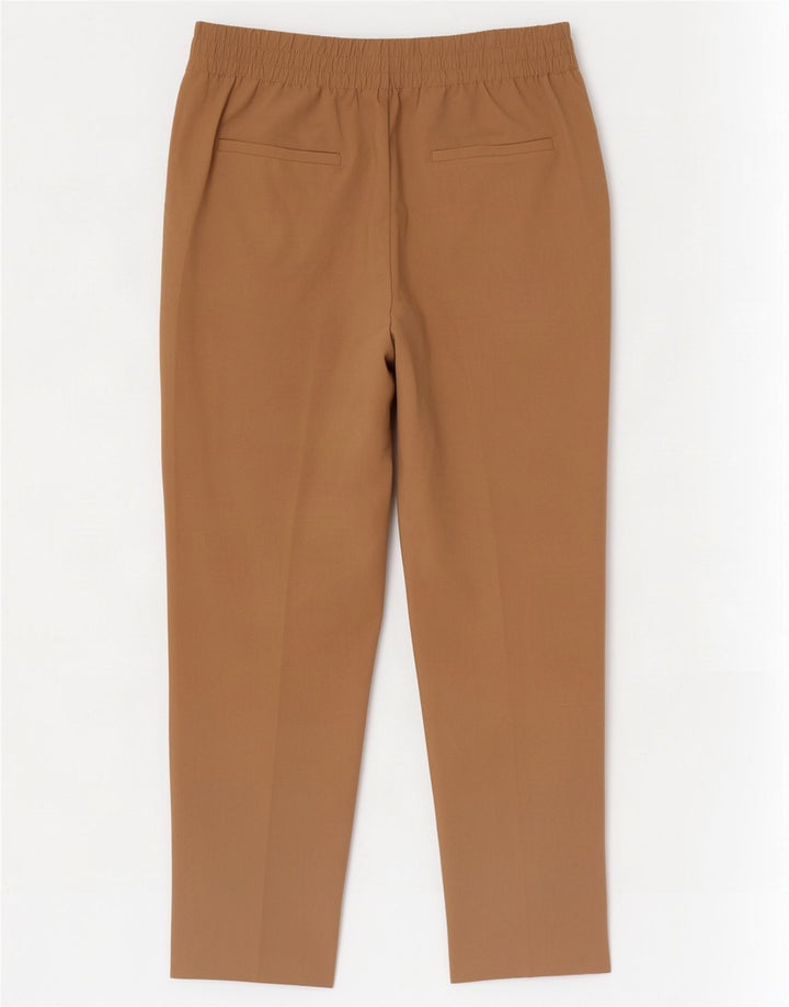 Zara Γυναικείο Slim Cropped Παντελόνι Large W33 L24 Beige Polyester