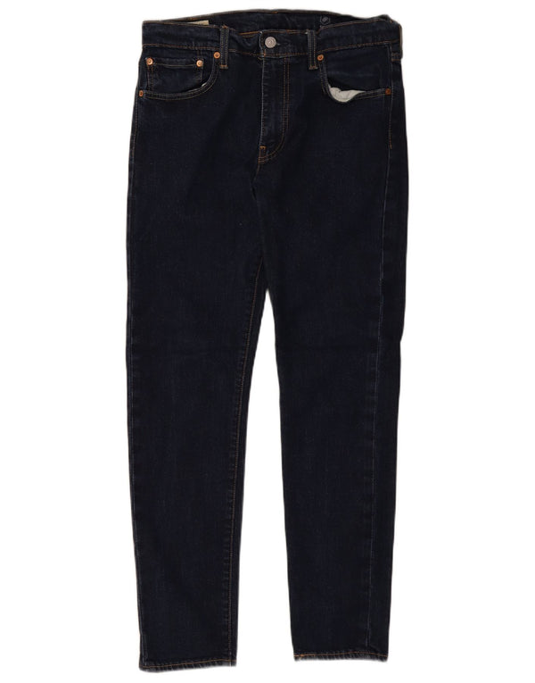Levi's Mens 512 Slim Fit Tapered Jeans 33 L32 Navy Blue Cotton