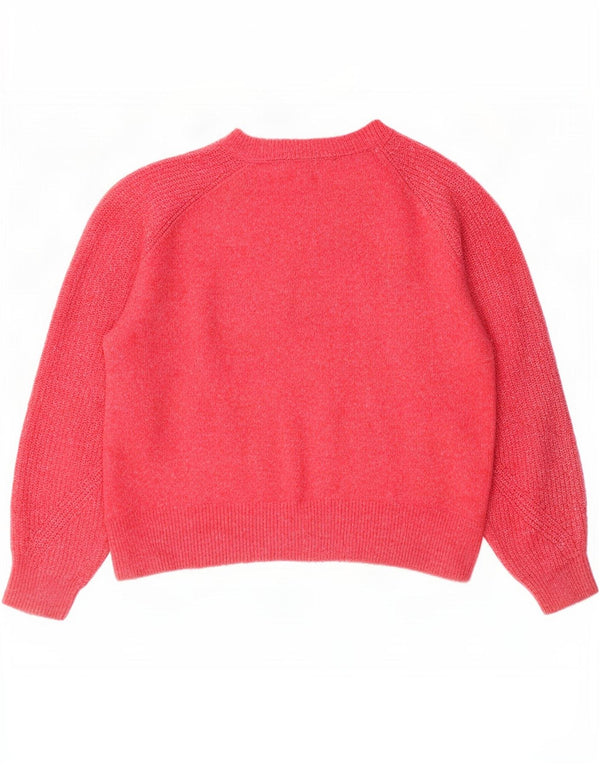 Marks & Spencer Γυναικείο πουλόβερ με λαιμόκοψη UK 14 Medium Pink Flecked