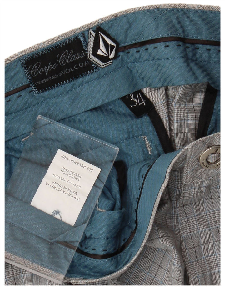Ανδρικό σορτς chino Volcom W34 Large Grey Check Cotton