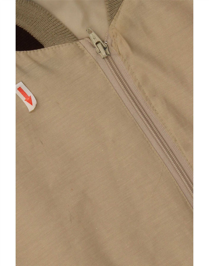 Vintage Ανδρικό Bomber Jacket UK 42 XL Beige Colourblock Polyester