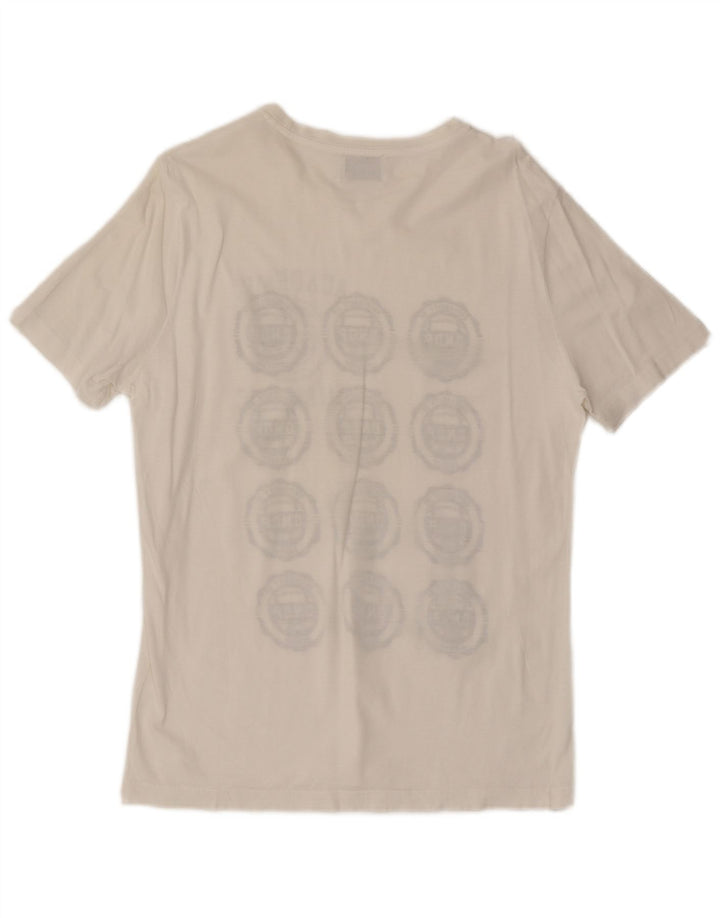 Ανδρικό γραφικό T-Shirt Dondup Top Medium White