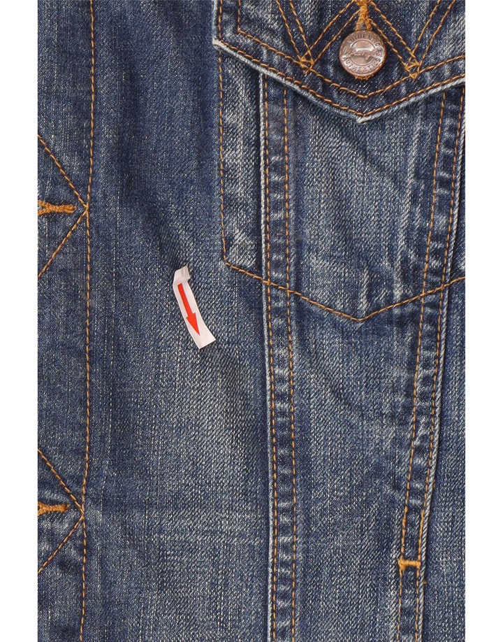 Ανδρικό τζιν μπουφάν Wrangler UK 40 μεγάλο μπλε βαμβακερό