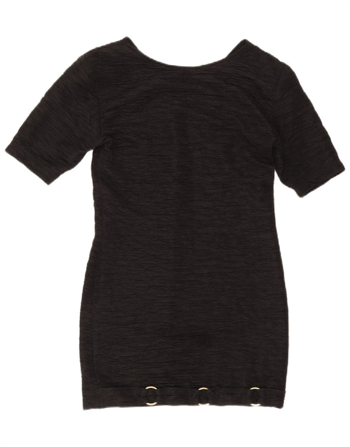 Vintage γυναικείο φόρεμα με θήκη US 2 XS Μαύρο Πολυεστέρα