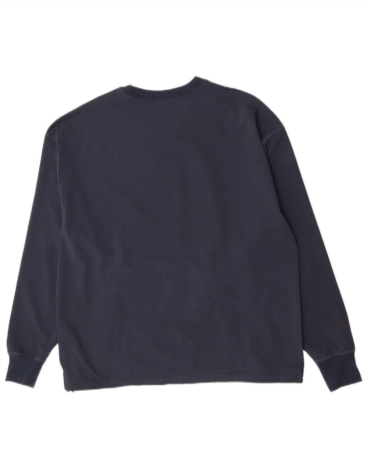 Jack Wills Ανδρικό φούτερ μεγάλου μεγέθους Jumper Medium Navy Blue Polyester