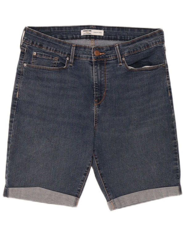 Γυναικείο τζιν σορτς βερμούδας Levi's Signature US 12 μεγάλο W31 μπλε βαμβακερό